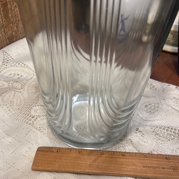 Vintage Neiman Marcus Large Leaded Crystal Vase EUC Art Deco MCM FLW - Picture 9 of 11